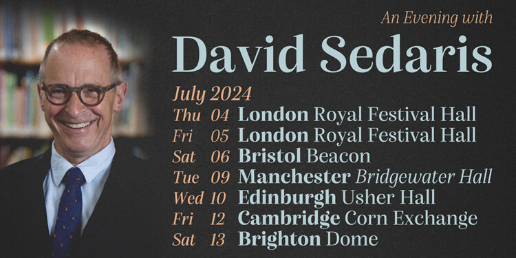 An Evening with David Sedaris, UK Tour 2024