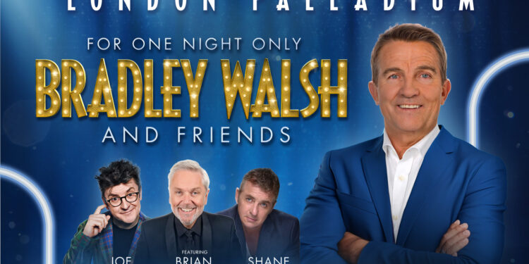 Bradley Walsh announces one night show at the Palladium