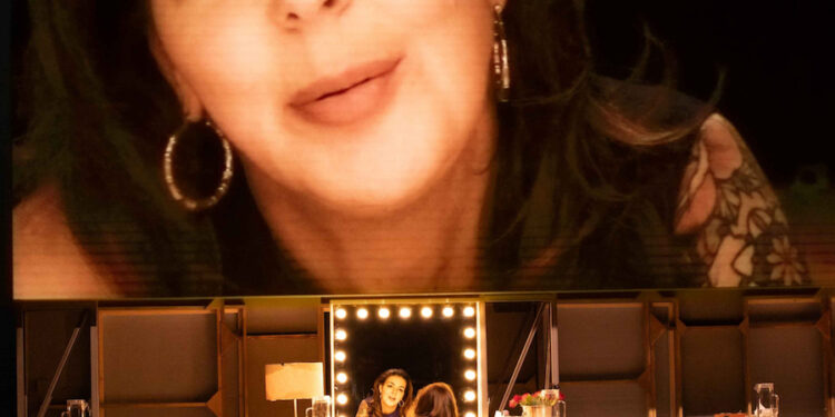 Sheridan Smith on stage at The Gieldguld Theare playing Myrtle in Opening Night