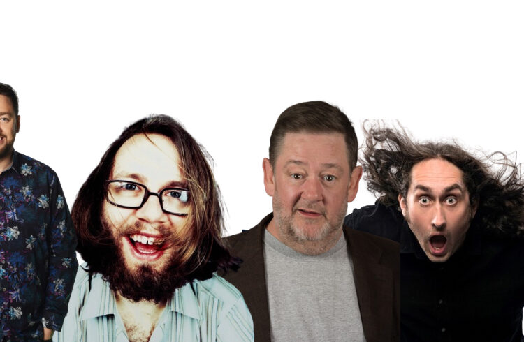 L-R Jason Manford, Daniel Kitson, Johnny Vegas, Ross Noble