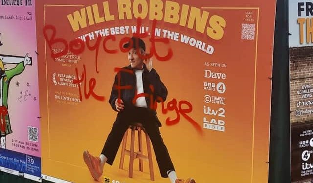 ‘Boycott the Fringe’ Graffiti Artist Strikes Again