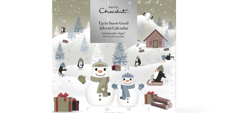 Christmas Treats Review: Hotel Chocolate (Unbelievably Vegan) Up to Snow Good Advent Calendar