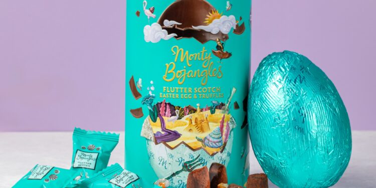 Easter Treats Review: Monty Bojangles Flutter Scotch Easter Egg and Truffle Tin